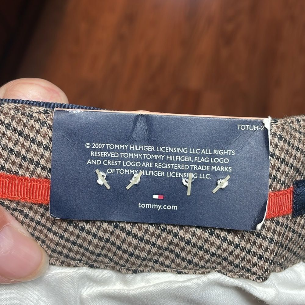 NWTโ Y2K Tommy Hilfiger Flare Striped Trousers Pants, Low-rise, necktie belt, 2 - Picture 8 of 11